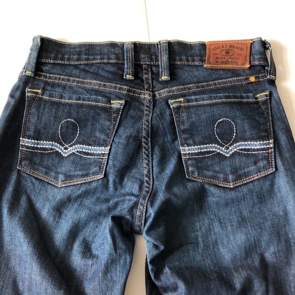 Lucky Brand size 25 Blue Jean Denim Boot cut zipper 5 pocket Excellent Condition - Picture 2 of 10